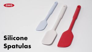 OXO ไม้พายซิลิโคน ขนาดเล็ก สีแดง l OXO GG Small Silicone Spatula Jam  ทนความร้อนได้สูงถึง 280 องศา
