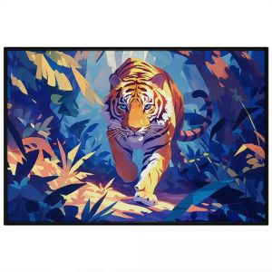 Tranh treo tường dán tường Canvas con hổ tranh decor phong cách hiện đại màu acrylic.CGI-320
