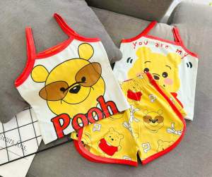 (11-45kg) đồ bộ áo dây bé gái - thun lạnh 3D đẹp mịn mát bền màu form rộng thoải mái 701