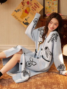 GONGDIE | Heat Retaining Disney Winnie-the-Pooh Cartoon Sleepwear