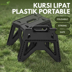 IDOHOUSE Kursi Lipat Mini Outdoor Kuat Tahan 150kg / Bangku Jongkok Praktis Travelling Plastik Anak
