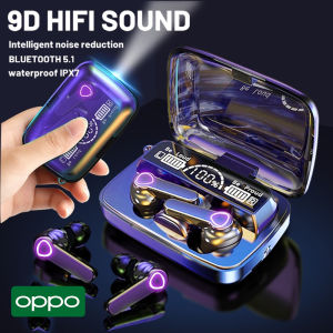 ♥ SFREE Shipping ♥ 9D HIFI SOUND TWS Waterproof Wireless Earphone OPPO M19 In-ear Bluetooth Head Set Intelligent noise reduction