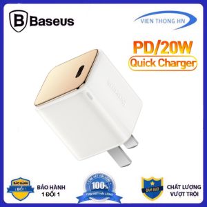 Cục sạc nhanh 20w ip Baseus Gan3 - Bộ củ sạc kèm dây type c to lightning dùng cho iphone 14 13 12 11 ... vientonghn