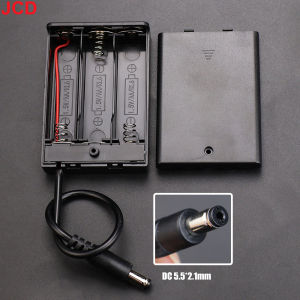 JCD 1pc 3x AA Battery Holder Storage Case Box With Switch & Cover PH2.0 XH2.54 SM DC5.5*2.1mm USB Plug Connect Terminal Cable