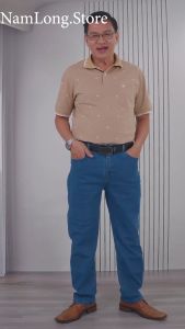 Quần Dài Nam Form Suông Vải Co Giãn Thoải Mái COMBO 3 Quần Túi Ngang