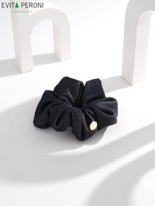 EVITA PERONI | "Vintage Denim" Series Ella Scrunchy | High Quality Female Hair Tie | Getah Rambut | Hair Accessories