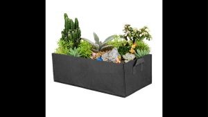 Plant Grow Bags 40*30*20cm Non-Woven Square Garden Grow Bags for Indoor and Outdoor Vegetables Flowers