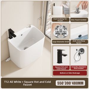 WEILANJINGDIAN | Home Balcony One-piece Large High Mop Sink