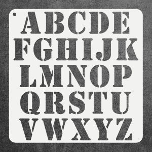 1PC 11.8inch A-Z Capital Letter Stencil Alphabet Template for Wall Painting Wood Signs Home Decor Fabric DIY Projects