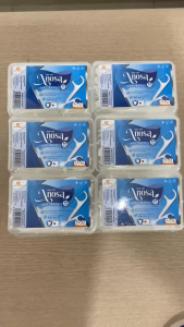 Tăm Chỉ Nha Khoa Anosa Hộp 50 Cây Hàng Việt Nam Chỉ Nha Khoa Sợi Mảnh 0.2mm Tăm Xỉa Răng 2 Đầu