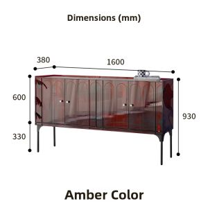 GREY CUBE | Acrylic Multi-functional Storage Cabinet