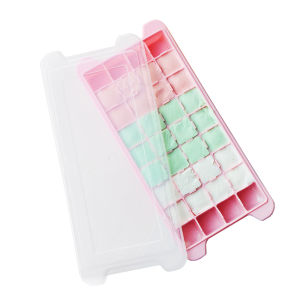 บล็อคแม่พิมพ์น้ำแข็ง พร้อมฝาปิด พิมพ์ซิลิโคน ที่ทำน้ำแข็งก้อน ถาดแม่พิมพ์น้ำแข็ง ทำน้ำแข็งได้หลายก้อน บล็อคทำน้ำแข็ง