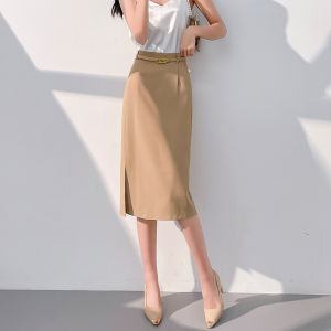 LUQIAN | Large Size A-line Skirt Mid-Length High-Waist