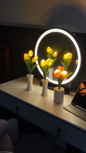 Nubri COD Lampu Malam Tulip Cahaya Lembut Lampu Tidur Dan Hangat Romantis Kamar Tidur Dekorasi Rumah