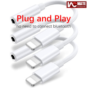 ถึง3.5มม. อะแดปเตอร์แจ็คหูฟัง I-Phone ถึง3.5มม. แจ็คหูฟังแจ็ค Aux แนะนำเสริมเข้ากับ 13/12/11 /Xs/max/x 8/7 และ I-Pad รองรับระบบ I-O-S