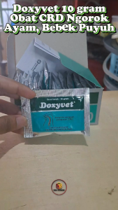 Doxyvet 10 gr | Mengatasi Gangguan Pernapasan pada Unggas Ayam Bebek Puyuh | Obat CRD Ngorok