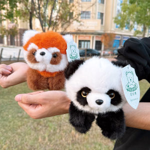Panda Base National Treasure Red Panda Ring Toy Travel Souvenir Gift Bearable Fun Soft Plush Doll Suitable for All Ages