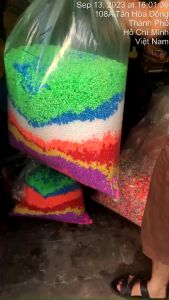 1kg Hạt Xốp Màu Dùng Làm Trang Trí Hộp Quà Tặng Chơi Slime Sinh Nhật Bốc Thăm...