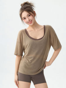 DRUR | Sleeveless U-Neck Yoga Top for Breathable Fitness