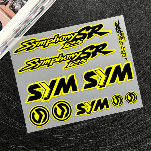 For SYM Symphony SR 125 125SR Reflective Motorcycle Stickers Moto Bike Scooter Side Body Head Fender Vinyl Accessories Decals