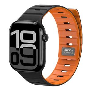 VOKAMO | Breathable Magnetic Silicone Watch Band with Metal Buckle for Apple Watch S11/10/9 and iWatch Ultra3/2