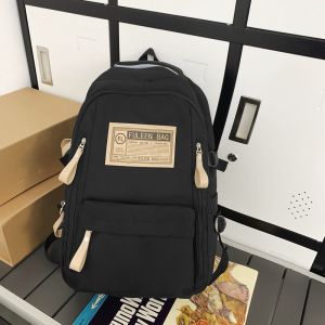 Balo Du Lịch Dung Tích Lớn Cho Học Sinh Trung Học Phổ Thông Và Đại Học Phong Cách Đơn Giản Cổ Điển Túi Đeo Vai Đôi Cho Học Sinh