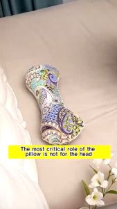 1Wormwood Pillow for Neck Pain Relief Better Sleep microwavable Cervical spine adjustable