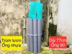(Combo 5 ống) Trúm lươn ống nhựa phi 90 dài 77cm