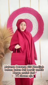 MUKENA DEWASA KHADIJAH / MUKENA KHADIJAH FREE TAS CANTIK / MUKENA KHADIJAH JUMBO