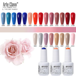 Arte Clavo Nail Polish UV Hybrid Gel Lak Pink Red Series Gel Varnish 15ml Nail Art Manicure Gel Polish Top Coat Nails Extensions