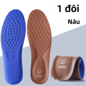 Đế Giày Thể Thao Bằng Da 1 Cặp/2 Cặp Hỗ Trợ Vòm Chân Chống Sốc Thoáng Khí Thoải Mái Miếng Lót Giày Cho Nam Nhanh Khô Thấm Mồ Hôi