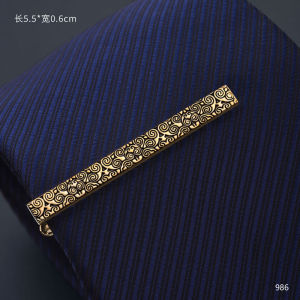 Gold Retro Pattern French Cufflinks Men Cufflinks Shirt Cufflink National Style Boys Tie Clip Suit Classy