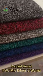WANJIALE Keset Karpet PVC Mie 100 x 120cm tebal 16MM keset anti slip 2 warna