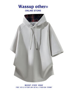 Áo Thun Nam Tay Ngắn Mỏng Hooded Mát Mẻ Cho Mùa Hè