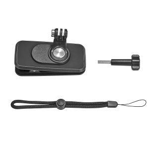 Universal Backpack Clip for Insta360 X6 X5 X4 X3 X2 Go3/S GoPro 13 12 11 10 9 DJI OSMO Action 6 5 4 3 Camera 360° Rotation Backpack Mount