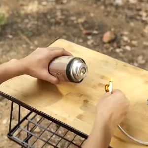 Nature Camp Outdoor Gas Bottle Adaptor Transfer Nozzle Connector for Camping Stove Burner Adapter LPG Flat Cylinder Tank