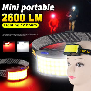 Portable LED COB Headlights Outdoor Mini Headlight Built in Battery USB Rechargeable Head Lamp Camping Fishing Climbing Lantern