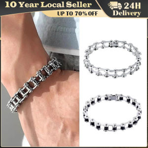 Stainless Steel Biker Chain Bracelet Mens Bracelet Link Chain Motorcycle Bicycle Style Bracelets Fashion Punk Bangles Jewelry