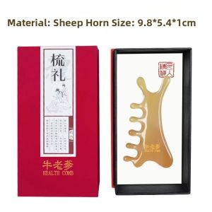 NIULAODIE | Multi-functional Sheep Horn Comb For Head Massage And Gua Sha