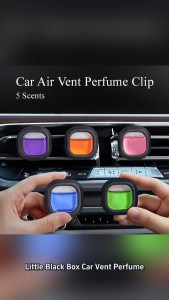 Car Air Vent Perfume Clip “Little Black Box” | 5 Scents | 30-Day Freshness & Odor Removal