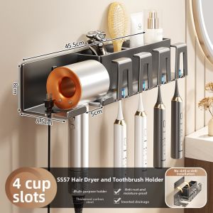ASCOR | Easy-to-Install Bathroom Toothbrush Holder