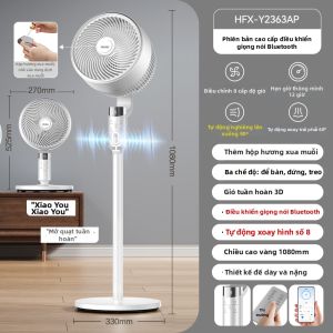 Haier | Quạt Đế Quay Điều Chỉnh Êm Ái Cho Nhà và Phòng Ngủ
