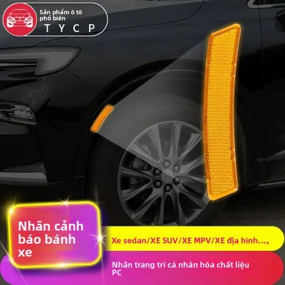 Miếng Dán Phản Quang Đa Năng Cho Xe Ô Tô Vòm Bánh Xe SUV Sedan Off-Road MPV Cảnh Báo Thân Đề Can An Toàn Xe Hơi Phụ Kiện