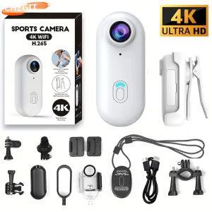 กล้องบันทึกภาพมินิสำหรับมอเตอร์ไซค์ 4K/1080P แบบติดนิ้ว รองรับ WIFI น้ำหนักเบา เหมาะสำหรับกีฬาทางเรียบบนมอเตอร์ไซค์ กล้องบันทึกวิดีโอสำหรับจักรยาน กล้องบันทึกวิดีโอสำหรับสัตว์เลี้ยง