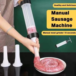 Manual Sausage Filling Machine Meat Stuffer Filler Salami Make Sausage Machine Homemade Sausage Tools Kitchen Supplies