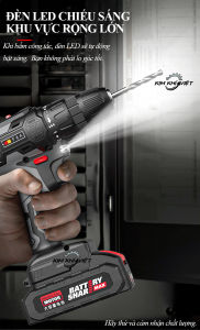 [Rẻ+freeship]Máy khoan pin cầm tay shipu thương hiệu Đức. Bắt vít không dây có đảo chiều đèn led máy khoan pin hiệu suất cao. Máy khoan pin không dây thiết kế bền bỉpin