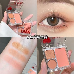 Small Pocket Eye Shadow Plate Sweet Sweet Sweet Wind Earth Color Series Low Saturation Small Portable Pseudo Plain Face Blush Student Party