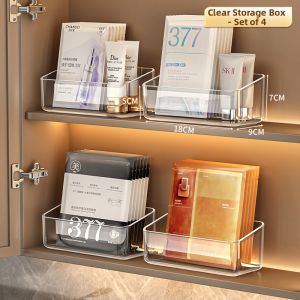 QIOEROUL | Multi-compartment Wall-mounted Storage Box for Cosmetics