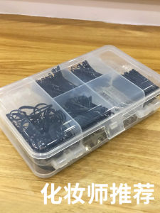 Hai Mặt Nhựa Phụ Kiện Tóc Hộp Bảo Quản Trang Điểm Nghệ Sĩ Thẻ Kẹp Tóc Người Tổ Chức Hộp