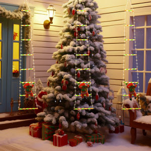 Santa Claus THANG LEO Đèn dây đèn LED trang trí Giáng sinh cho vườn cristmas cây món quà năm mới đèn hình thần tiên